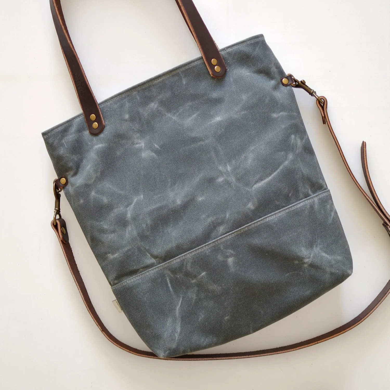 Waxed Canvas and Pendleton® Wool Tote Bag — Western Bound